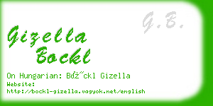 gizella bockl business card